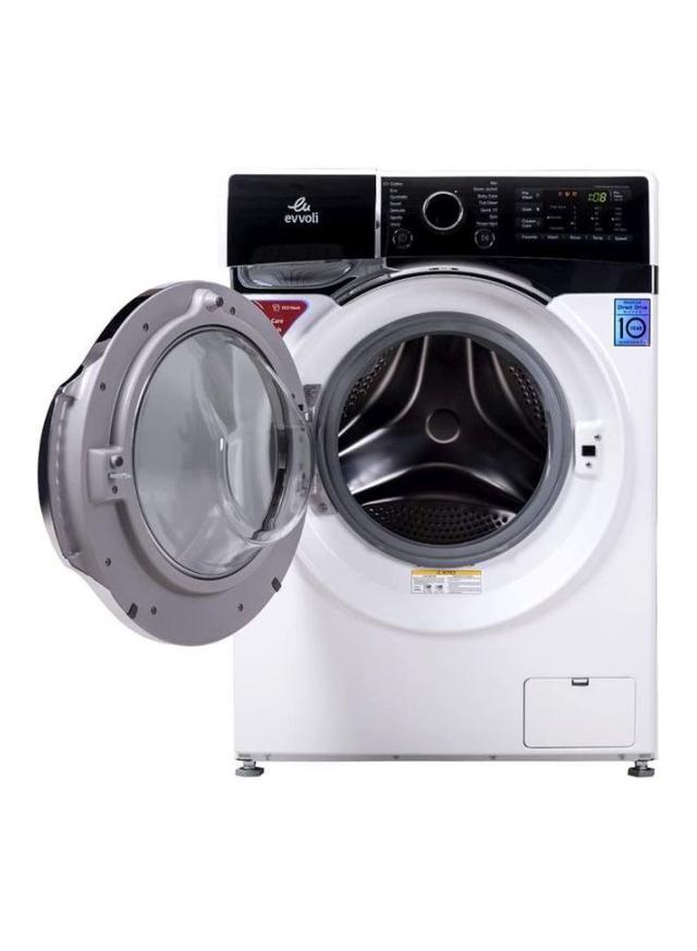 evvoli Direct Drive Motor Front Load Washing Machine 9 kg 2000 W EVWM FDDH 914W White/Black