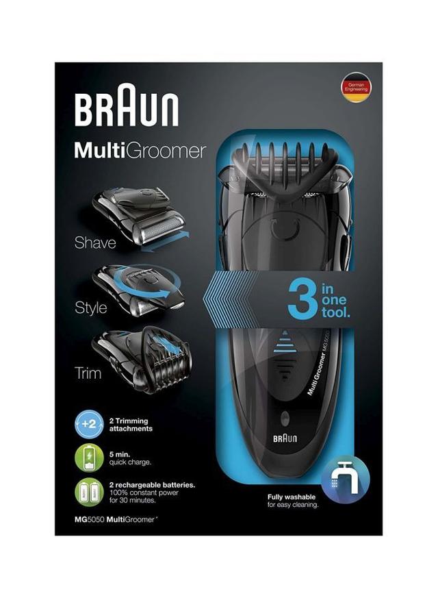 BRAUN 3 In 1 MultiGroomer Trimmer Black - SW1hZ2U6MjUyMDUz