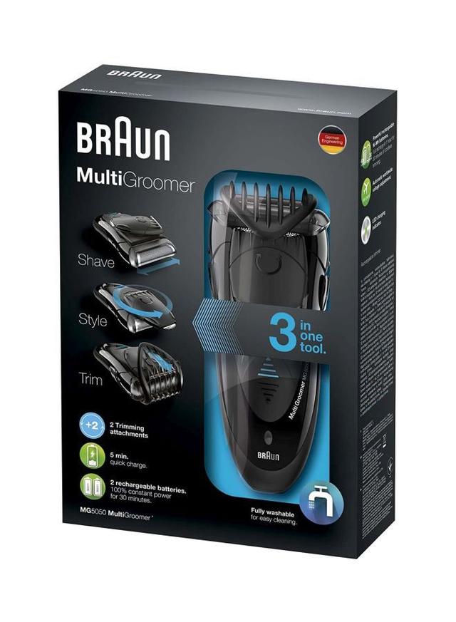 BRAUN 3 In 1 MultiGroomer Trimmer Black - SW1hZ2U6MjUyMDU3