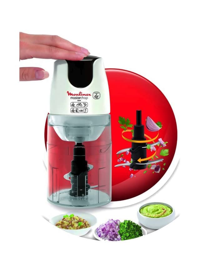 MOULINEX Mini Chopper 500W 0.8 l 500 W White/Clear