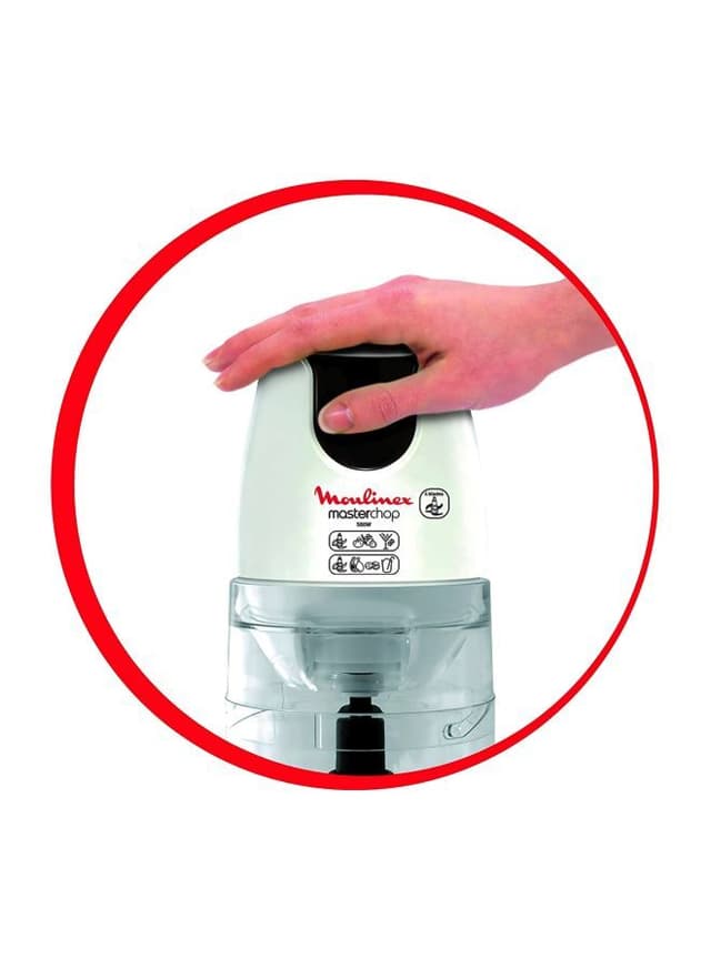 MOULINEX Mini Chopper 500W 0.8 l 500 W White/Clear