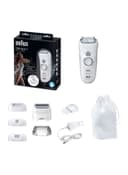 BRAUN Silk Epil 7 7 561 Wet And Dry Cordless Electric Epilator Kit White/Silver 10.2x7.8inch