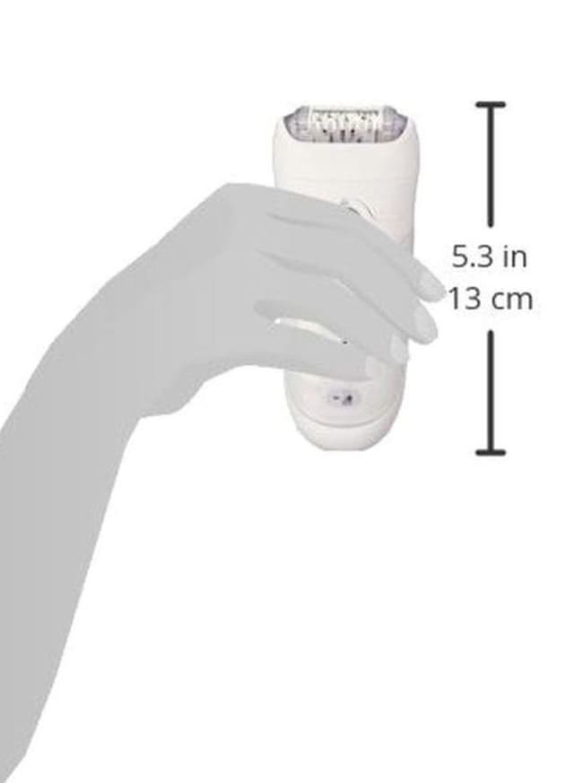 BRAUN Silk Epil 7 7 561 Wet And Dry Cordless Electric Epilator Kit White/Silver 10.2x7.8inch