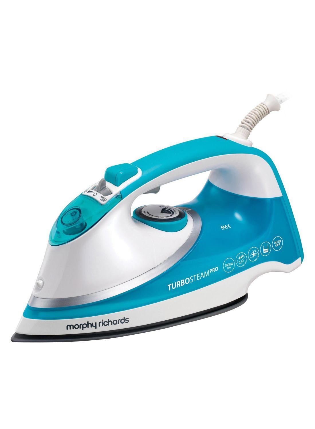 morphy richards Turbosteam Pro Steam Iron 2800W 303101 White/Blue