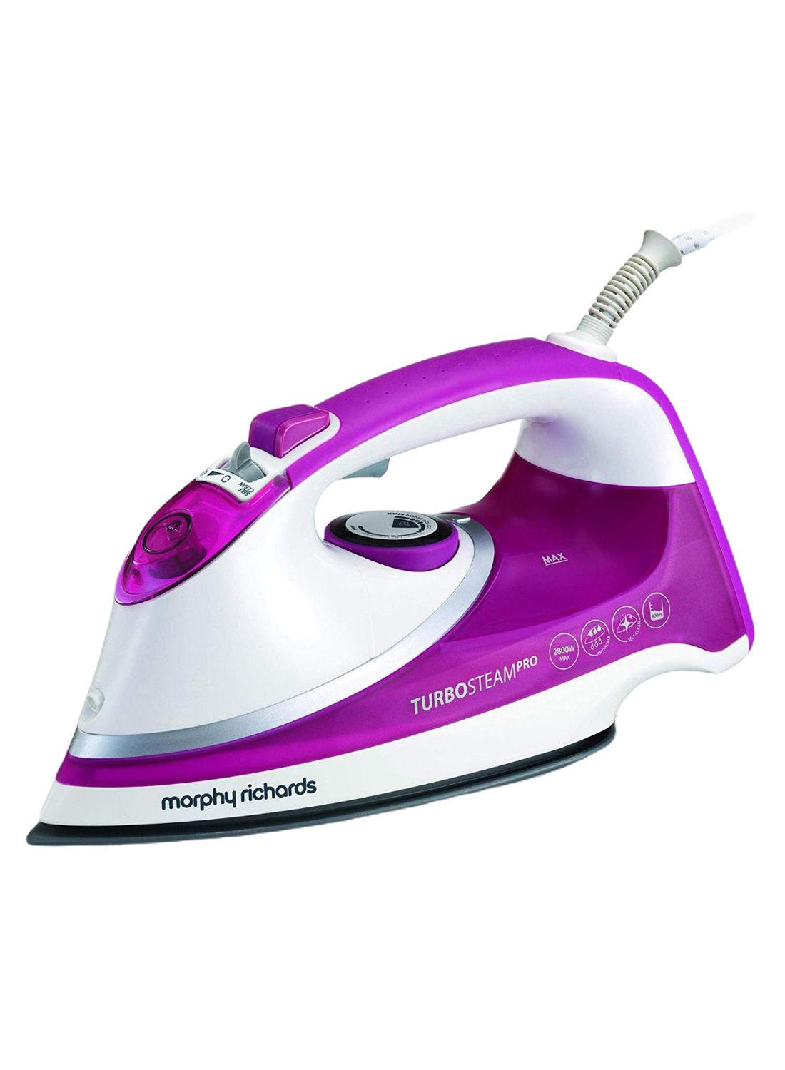 morphy richards Turbosteam Pro Ionic Steam Iron 2800 W 303100 White/Pink