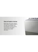 AFTRON Top Load Twin Tub Washing Machine 14 kg AFW14600X White/Grey - SW1hZ2U6MjQ0NzMx