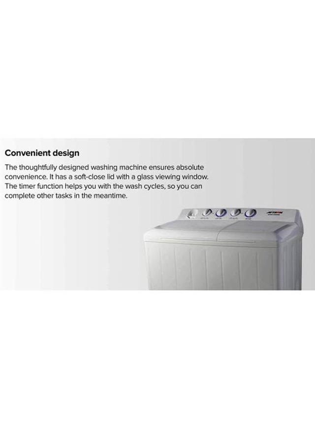 AFTRON Top Load Twin Tub Washing Machine 14 kg AFW14600X White/Grey - SW1hZ2U6MjQ0NzM1