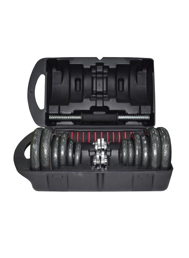 مجموعة دامبل بوزن 20 كغ Dumbbell Set With Synchronize Bar - SkyLand