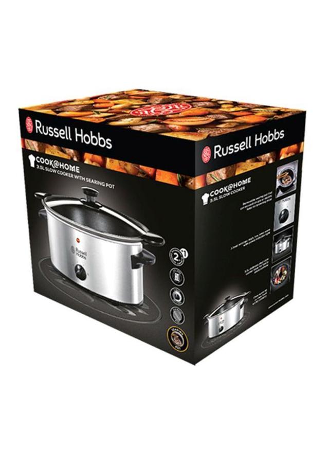 Russell Hobbs Searing Slow Cooker 3.5 l 160 W 22740 Silver Jomla.ae