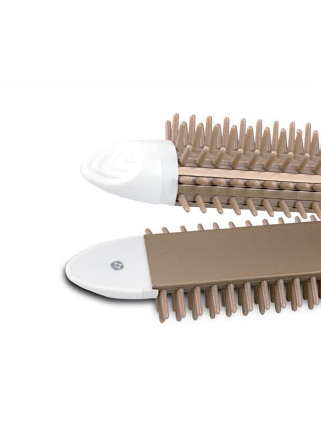 ClikOn 2 In 1 Hair Straightener Comb White/Beige