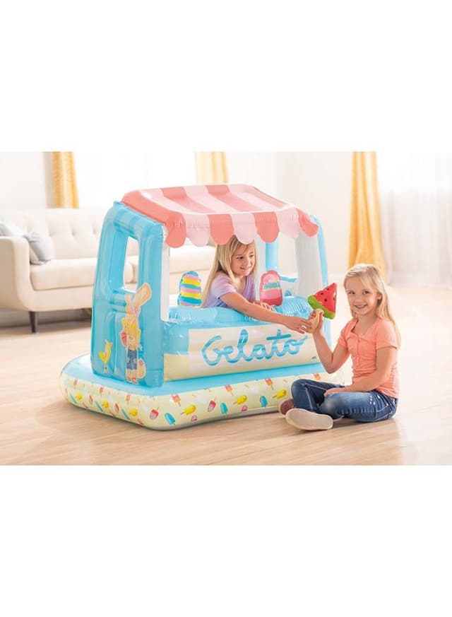 حوض سباحة منزلي للأطفال على شكل عربة آيس كريم  INTEX Ice Cream Stand Playhouses And Pool