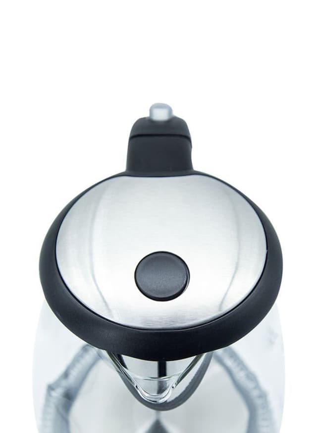 ClikOn Cordless Glass Body Electric Kettle With LED Glow Indicator,1.7L, 2200W 1.7 l 2200 W CK5128 Clear/Black/Silver