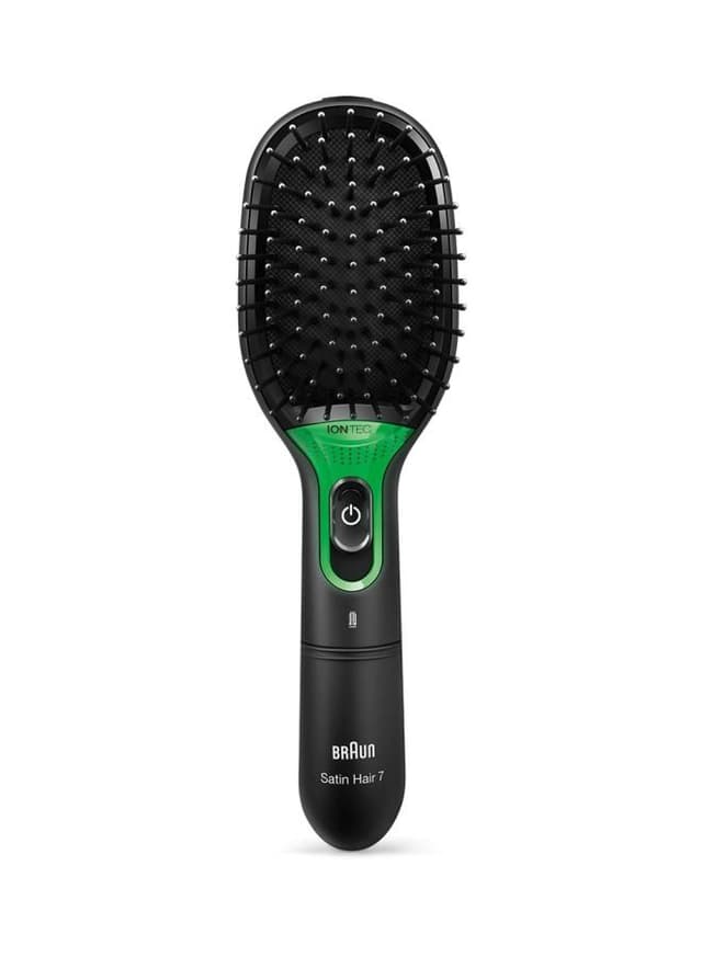 BRAUN Satin Hair 7 Iontec Brush Black/Green 6.57 x 2.55inch