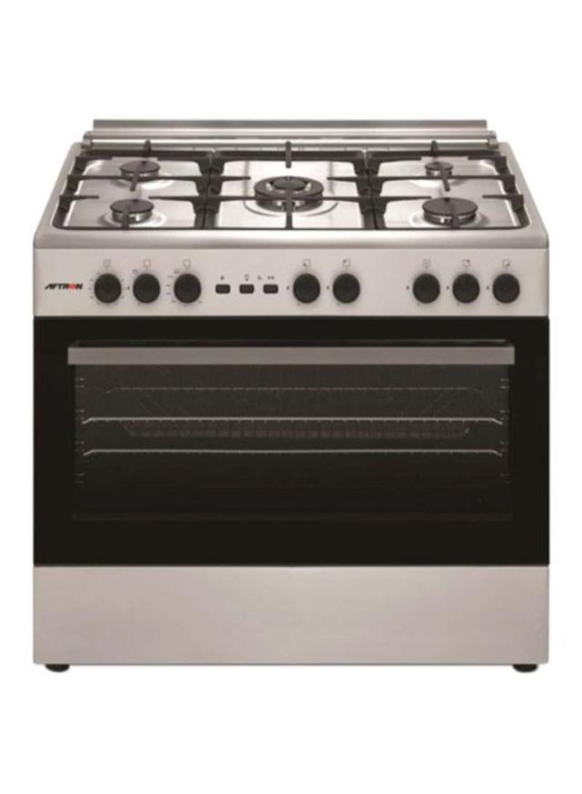 AFTRON 5 Burners Gas Cooker AFGR9060SFSD Silver - SW1hZ2U6MjM4NzUz