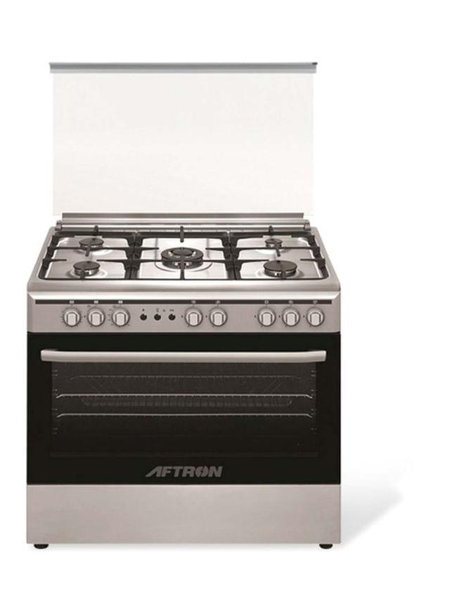 AFTRON 5 Burners Gas Cooker AFGR9060SFSD Silver - SW1hZ2U6MjM4NzU3