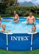 INTEX Metal Frame Outdoor Swimming Pool 366 x 76centimeter - SW1hZ2U6MjQ1NzU3