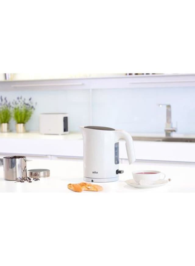 غلاية ماء كهربائية بسعة 1.7 لتر - أبيض BRAUN - Pure Ease Kettle WK3110 - 140568