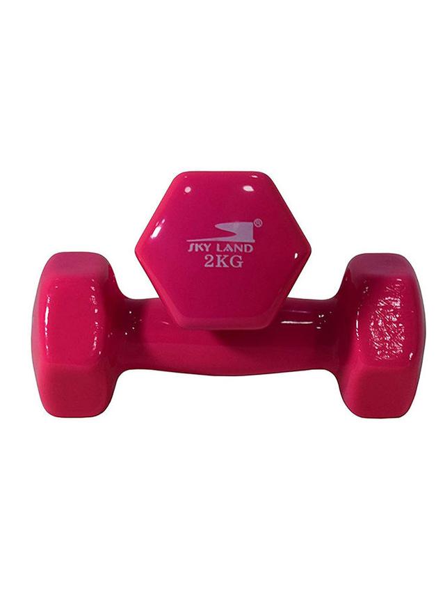 SkyLand Vinyl 2-Piece Fitness Dumbell Set Pink 2 x 2kg