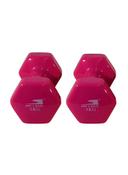 SkyLand Unisex Vinyl 2-Piece Fitness Dumbell Set Pink 2 x 3kg 20x17x8cm - SW1hZ2U6MjM1NzQ5