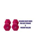 SkyLand Unisex Vinyl 2-Piece Fitness Dumbell Set Pink 2 x 3kg 20x17x8cm - SW1hZ2U6MjM1NzYx