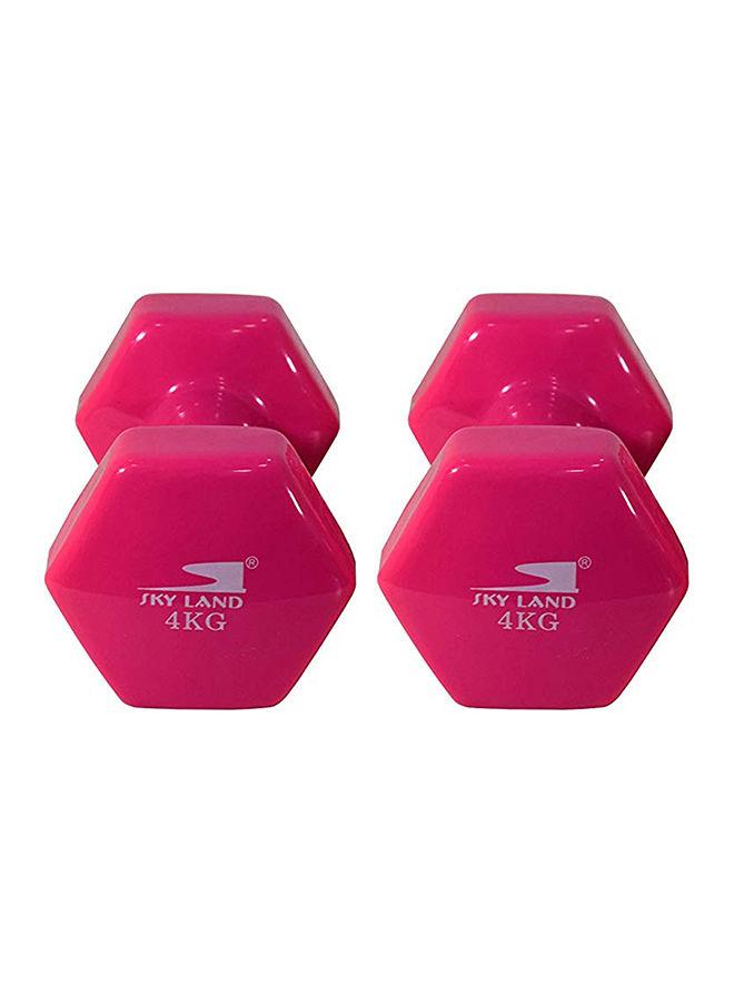 SkyLand 2-Piece Adult Deluxe Vinyl Dumbbells Set 4kg