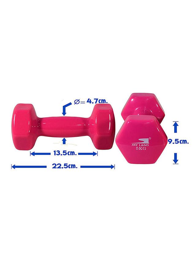 SkyLand 2-Piece Adult Deluxe Vinyl Dumbbells Set 17x15x7cm - SW1hZ2U6MjMzMDcy