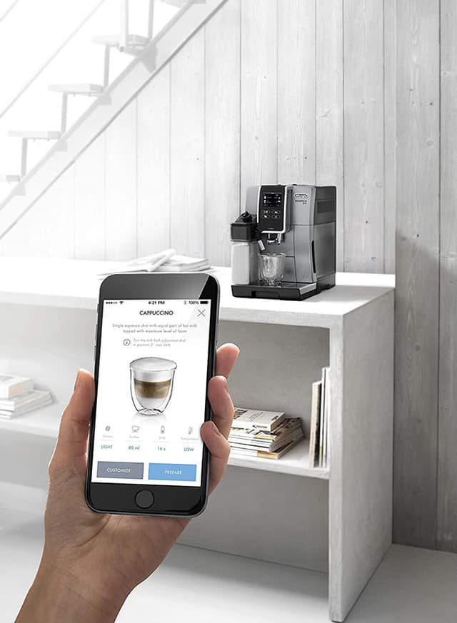 Delonghi Dinamica Plus Espresso Maker 1450W 1450 W ECAM370.85.SB Silver/Black