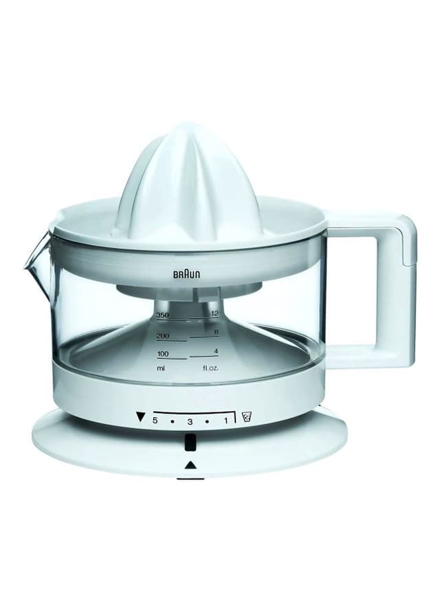 BRAUN Tribute Collection Citrus Juicer 20 W Cj3000 White/Clear