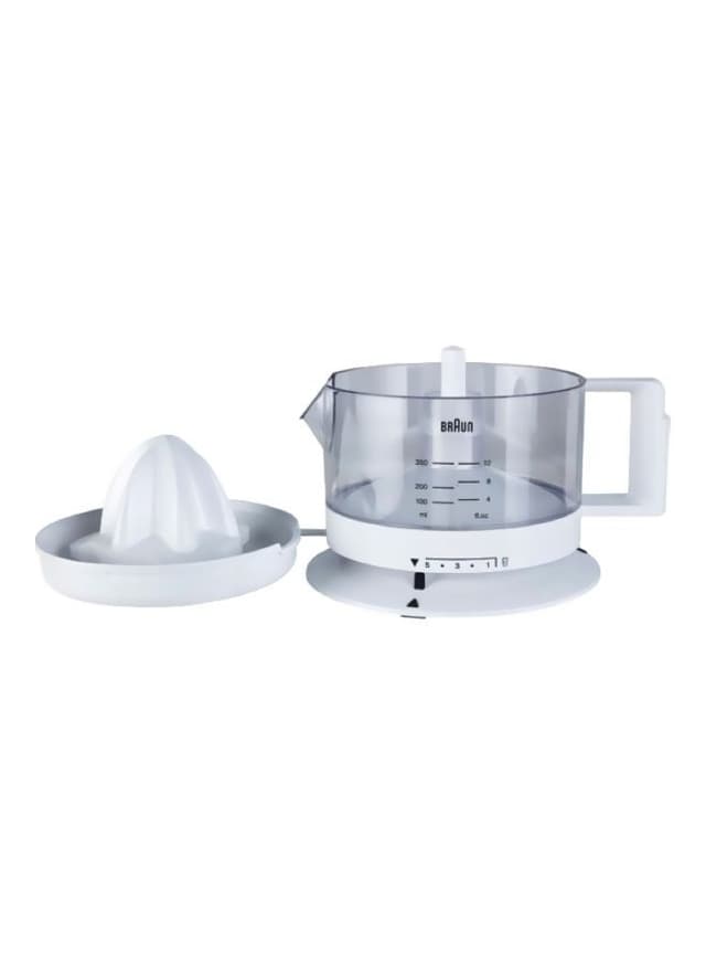 BRAUN Tribute Collection Citrus Juicer 20 W Cj3000 White/Clear