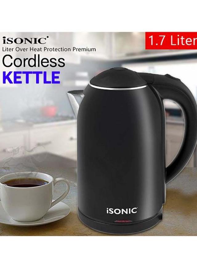 ISONIC Double Wall Cordless Safe And Healthy Electric Kettle 1.7 l iK510 Black - SW1hZ2U6MjQxMTEz