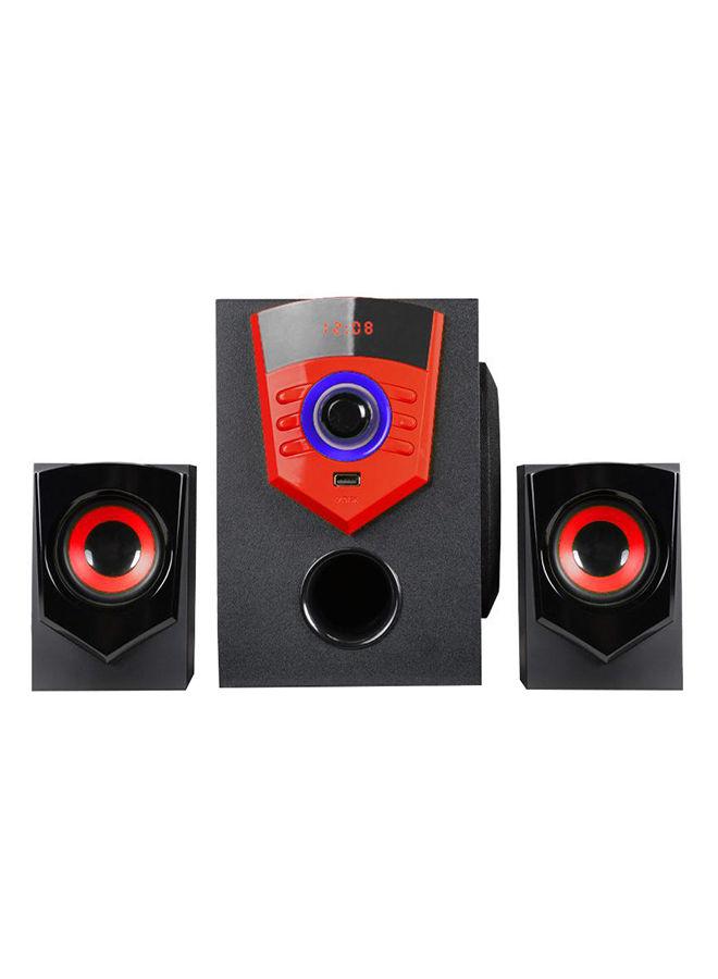 ISONIC 2.1 Channel Multimedia Speaker Set iS 474 Black/Red