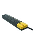 ClikOn 3 Way Socket Extension Adapter With USB Port CK556 N Black/Yellow
