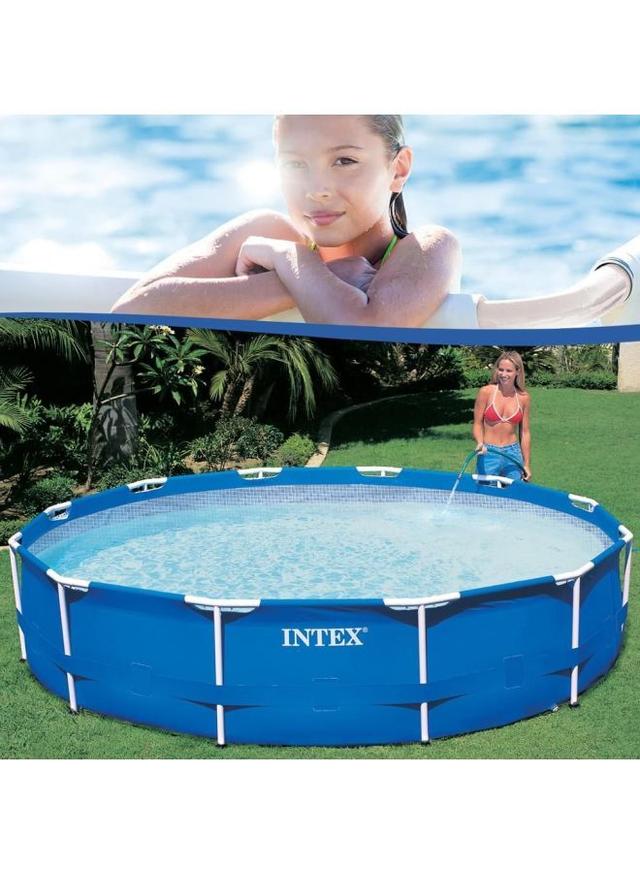 INTEX Round Shaped Frame Pool - SW1hZ2U6MjQ1NTk1