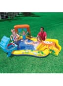 INTEX Dinosaur Play Centre Inflatable Pool With Air Pump 2.49x1.91x1.09meter - 136262