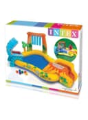 INTEX Dinosaur Play Centre Inflatable Pool With Air Pump 2.49x1.91x1.09meter - 136263