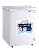 فريزر ارضي صغير بسعة 130 لتر أبيض شارب Sharp White 130L Small Chest Freezer