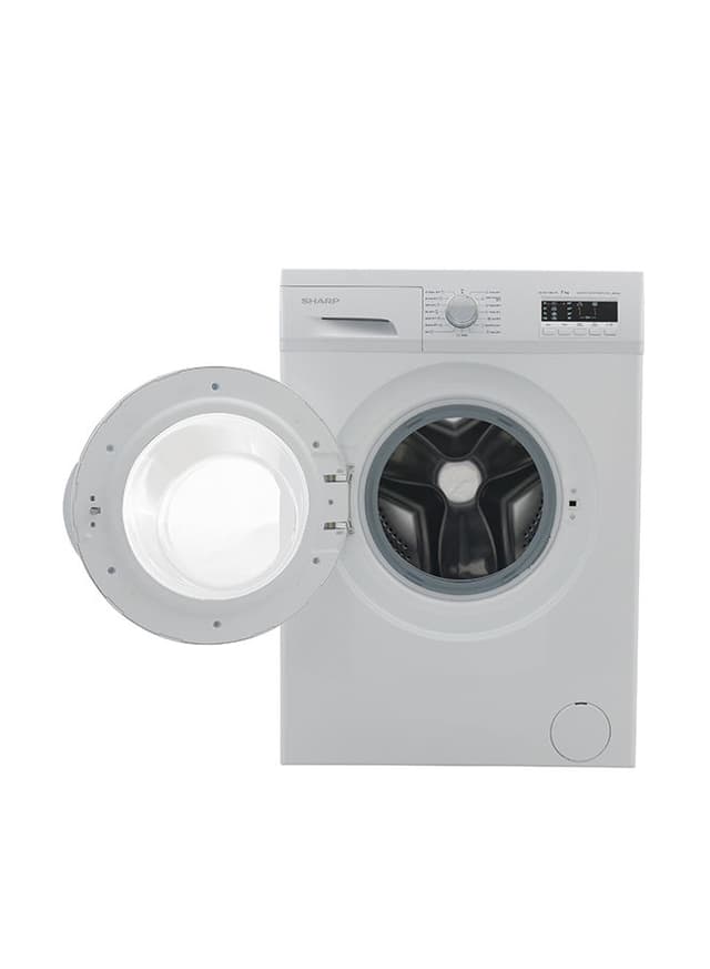 غسالة اوتوماتيك بسعة 7 كغ Washing Machine ES-FE710CZ-W من SHARP