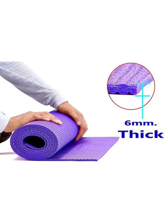 SkyLand Anti-Skid Yoga Mat 6 mm - Purple 60.96 cm