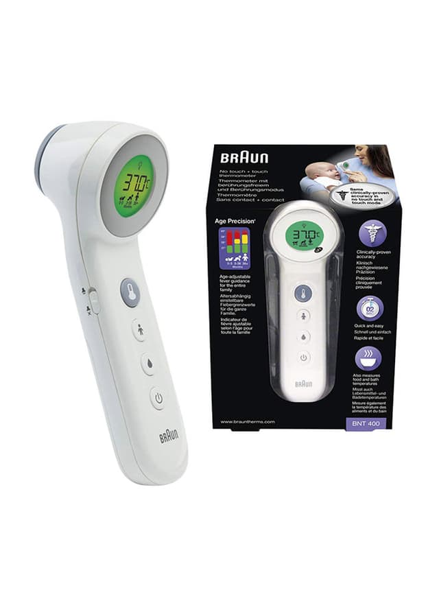 مقياس حرارة براون بدون لمس BRAUN No Touch forehead Thermometer BNT400