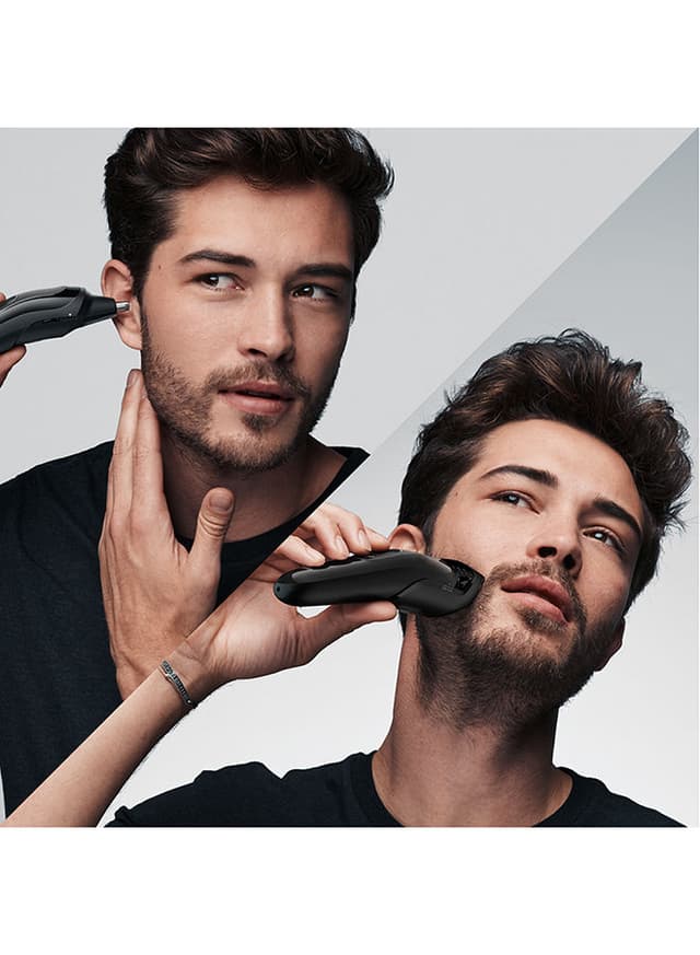 BRAUN 6 In 1 Face And Head Multi Grooming Kit Black