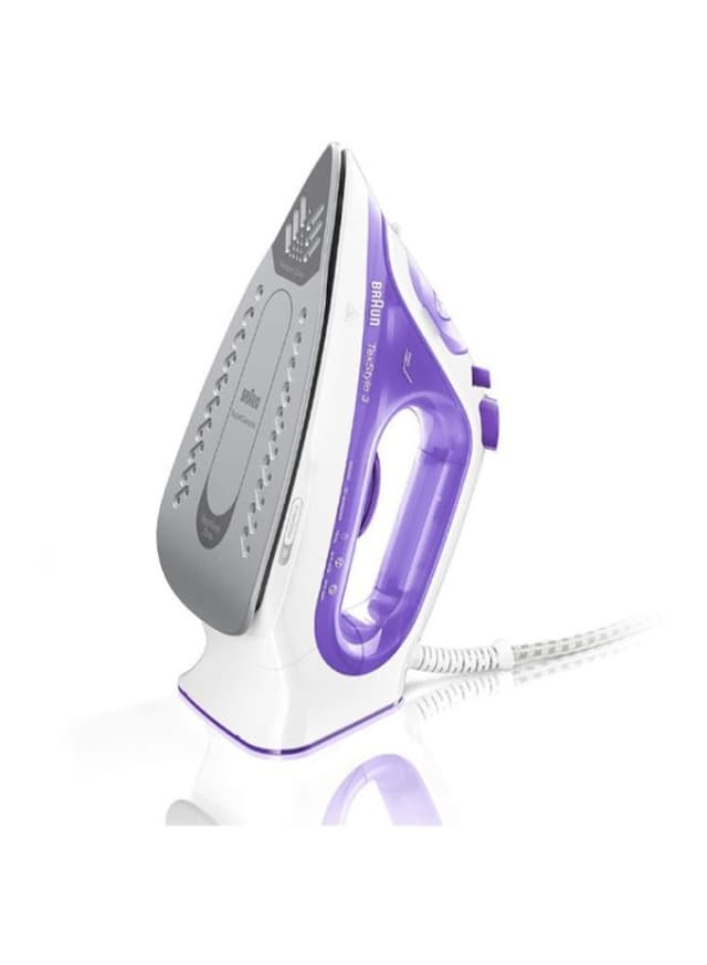مكواة بخار كهربائية بقوة 2350 واط وسعة 270 مل - بنفسجي/أبيض BRAUN - Electric Corded Steam Iron SI3042VI