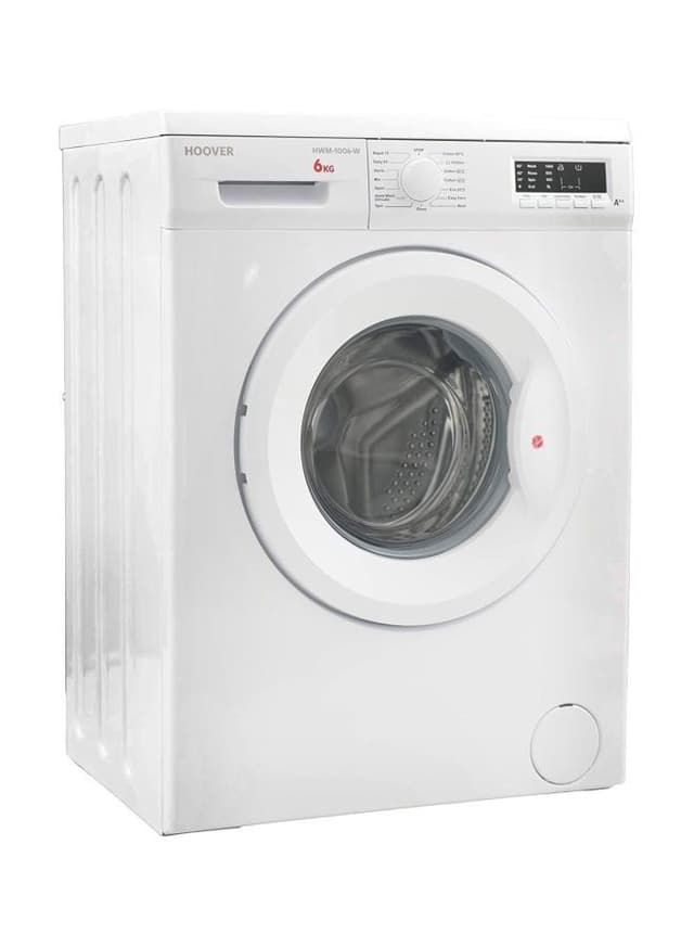HOOVER Front Load Washing Machine 6 kg 6 kg HWM 1006 W white/Grey