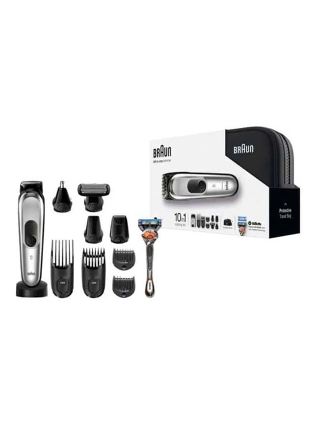 BRAUN 10 In 1 Beard Trimmer And Hair Clipper Black/Silver