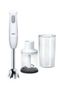 BRAUN MultiQuick 1 Portable Hand Blender Set 450 W MQ 120 White/Clear/Silver