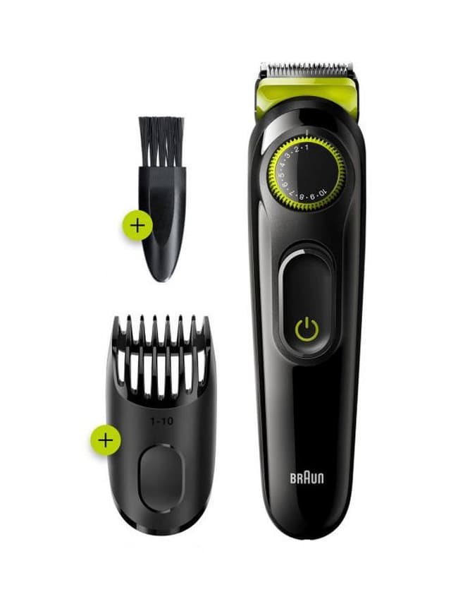 BRAUN Beard Trimmer Kit Black/Green