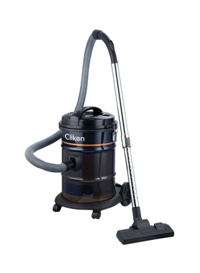 مكنسة كهربائية برميل 1800 واط 21 لتر أسود كليكون Clikon Black 21 l 1800 W Vacuum Cleaner