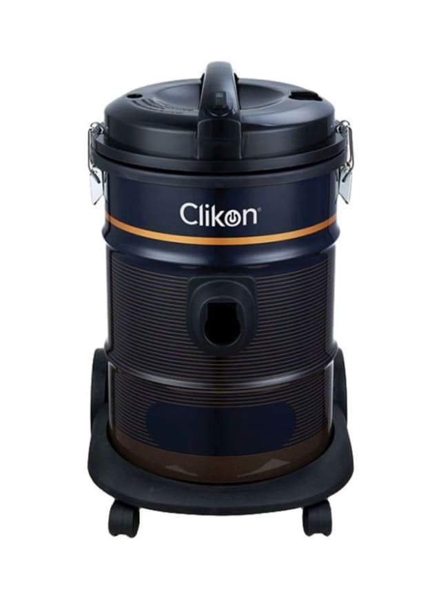 مكنسة كهربائية برميل 1800 واط 21 لتر أسود كليكون Clikon Black 21 l 1800 W Vacuum Cleaner