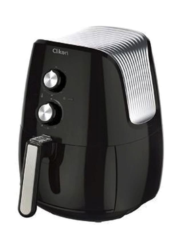 جهاز اير فراير صغيرة 1500 واط 2 لتر أسود وفضي كليكون Clikon Black/Silver 2l 1500W Small Air Fryer