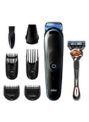 ماكينة حلاقة رجالي رطب وجاف أسود براون Braun Wet And Dry Black Beard Trimmer