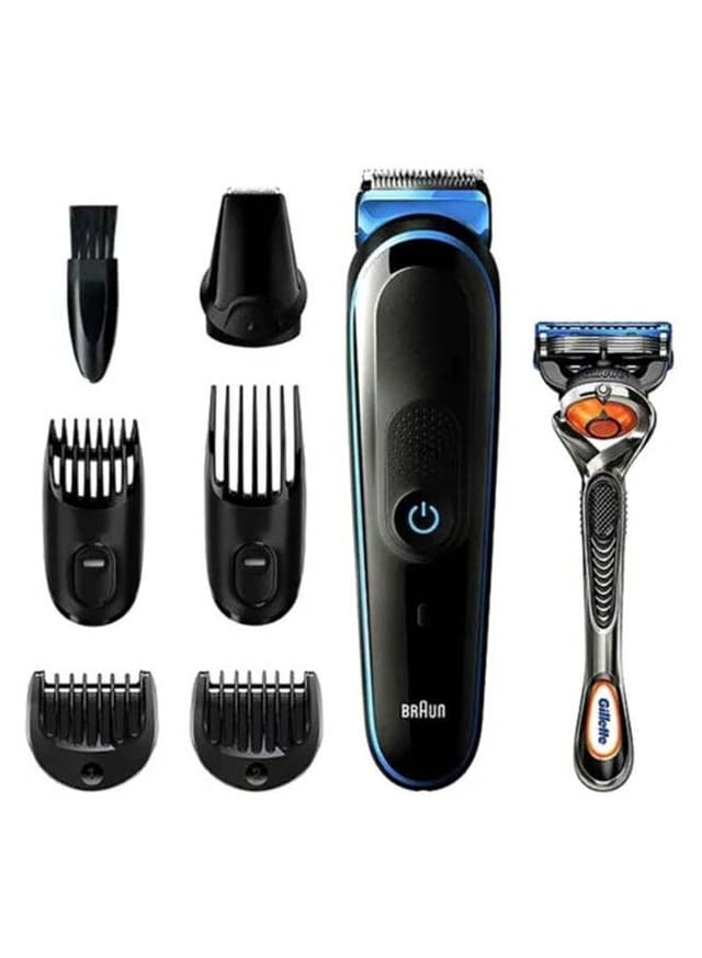 ماكينة حلاقة رجالي رطب وجاف أسود براون Braun Wet And Dry Black Beard Trimmer